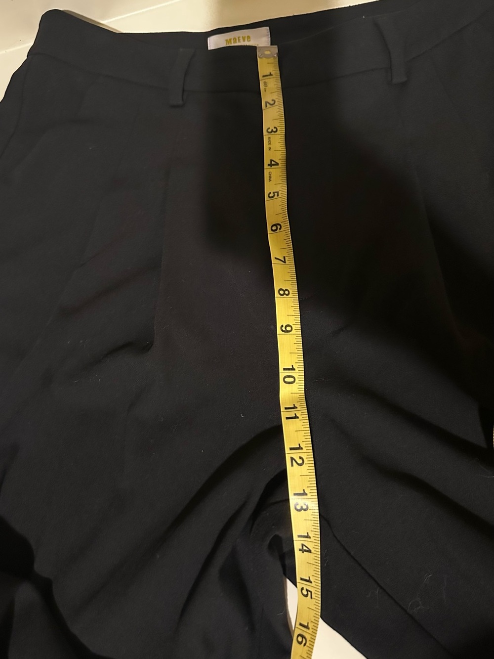 Anthropologie Maeve Pleated Trousers Black Wide-Leg High-Rise Trousers - Picture 13 of 13